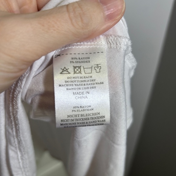 LARA White Oversized Relaxed Short Sleeve Tee - Picture 3 of 4